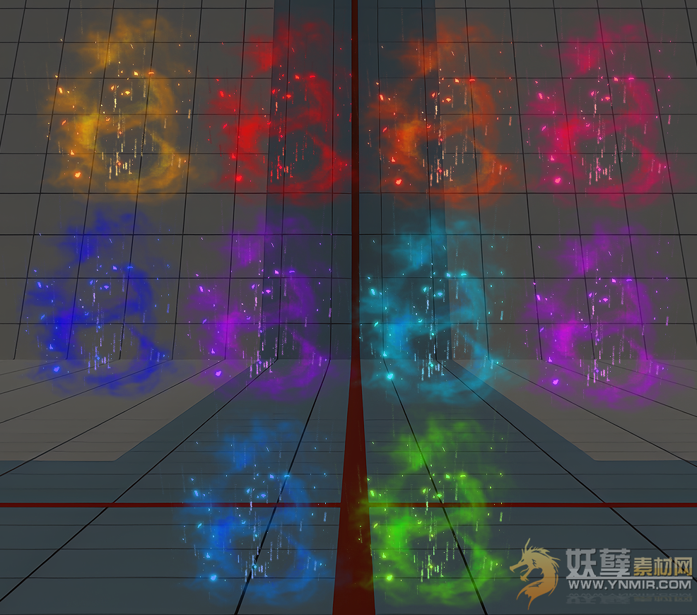 10色烟雾飞舞特效
