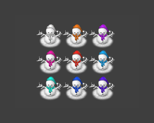9色雪人NPC