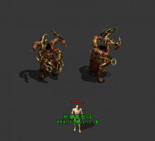 怪物素材-四臂牛头