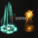 光柱 彩光 图片PNG