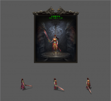 武侠一体时装女版(带骑马动作)