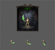 3把绿色进阶特效武器