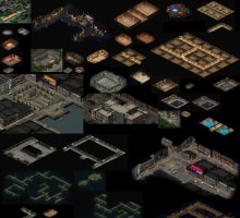 现代风古惑仔42张全高清地图无缝封边