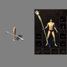 我本沉默复古武器素材骨玉权杖进阶版