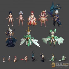 独家制作8件Q版衣服