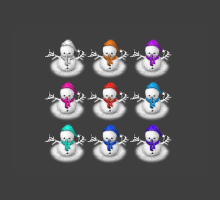 9色雪人NPC