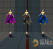 3色修罗披风衣