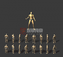 盛大原版模型制作-PNG高清男裸体